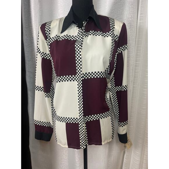 Vintage Bora Bora Checkered Blouse - Picture 4 of 4